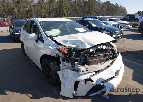 2013 Toyota Prius Two из США, поврежденный, VIN JTDKN3DU8D5601657